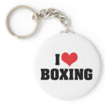 I Love Boxing Keychain
