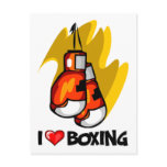 I Love Boxing Postcard