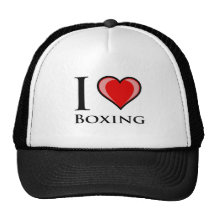I Love Boxing Trucker Hats