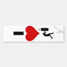I Love Boxing (Vertical) Bumper Stickers