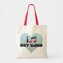 I Love Boy Band Bags