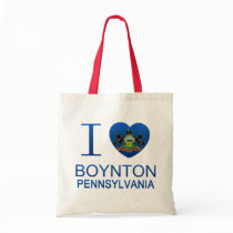 I Love Boynton, PA Tote Bags