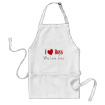 I Love Boys Apron
