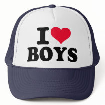 I love boys mesh hat