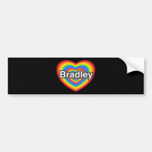 I love Bradley. I love you Bradley. Heart Bumper Stickers