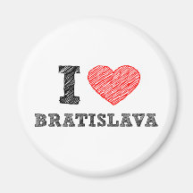 I love Bratislava Magnets