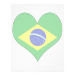 I Love Brazil Letterhead Design