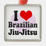 I love Brazilian Jiu-Jitsu Christmas Ornaments