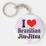 I love Brazilian Jiu-Jitsu Keychain