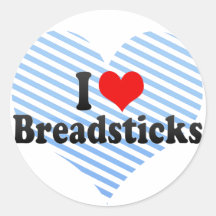 I Love Breadsticks Sticker