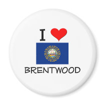 I Love Brentwood New Hampshire Magnet