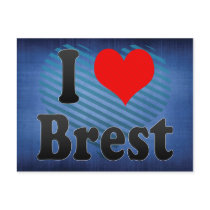 I Love Brest, Belarus Postcard