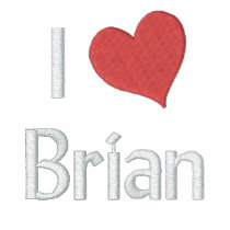 I Love Brian Embroidered Shirt