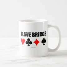 I Love Bridge (Bridge Game) Coffee Mugs