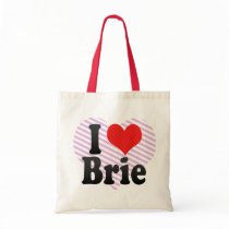 I Love Brie Tote Bags