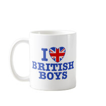 I Love British Boys Coffee Mug