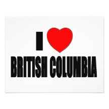 I Love British Columbia Custom Announcements