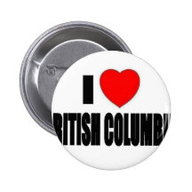 I Love British Columbia Pin