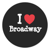 I love Broadway heart custom personalized