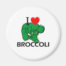 I Love Broccoli Fridge Magnet