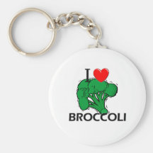 I Love Broccoli Key Chains