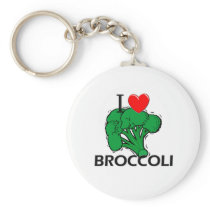 I Love Broccoli Key Chains