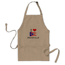 I Love Brookville Ohio Apron