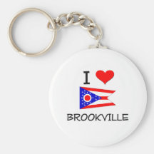 I Love Brookville Ohio Keychains