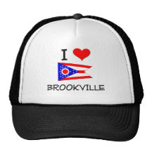 I Love Brookville Ohio Trucker Hats