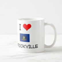 I Love Brookville Pennsylvania Coffee Mugs