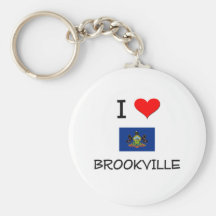 I Love Brookville Pennsylvania Keychain