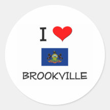 I Love Brookville Pennsylvania Sticker