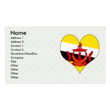 I Love Brunei Darussalam Business Cards
