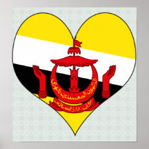 I Love Brunei Darussalam Posters