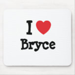 I love Bryce heart custom personalized Mouse Pad
