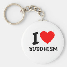 I Love Buddhism Keychains