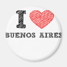 I Love Buenos Aires Fridge Magnet