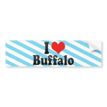 I Love Buffalo Bumper Stickers