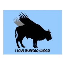 I love buffalo wings post cards