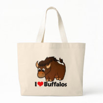 I Love Buffalos Tote Bag