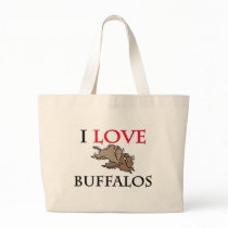 I Love Buffalos Tote Bag