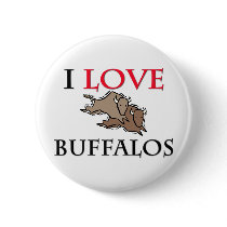 I Love Buffalos Pin
