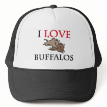 I Love Buffalos Trucker Hat