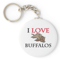 I Love Buffalos Key Chain