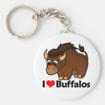 I Love Buffalos Keychains