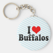 I Love Buffalos Keychains