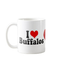 I Love Buffalos Coffee Mug
