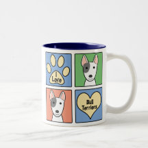 I Love Bull Terriers Coffee Mug