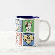 I Love Bull Terriers Mugs