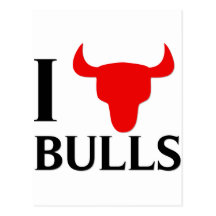 I Love Bulls Post Cards